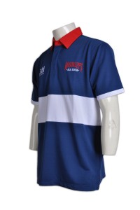P486  RUGBY SHIRT 馬球衫 欖球衫 欖球繡花polo衫 恤衫領 廣告polo欖球衫 polo衫專門店     寶藍色